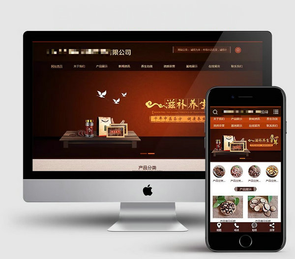 保健品網站模板